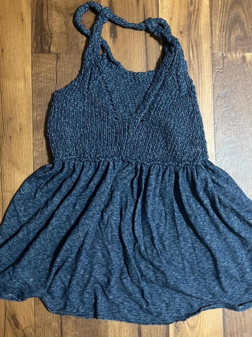 Free People Babydoll Top Size Small Knit Top Cottage Boho Indie
